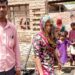 अचानक घर में लगी आग महिला आग बुझाने में झुलसी गृहस्ती जलकर राख