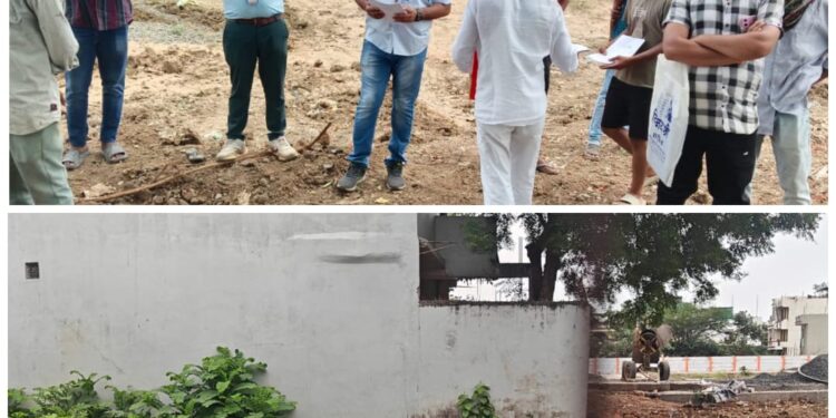 रसूखदार कॉलोनाइजर ने दूसरी कॉलोनी के निकासी के पानी का नाला किया बंद,जेसीबी से हटाया अतिक्रमण…!वीडियो
