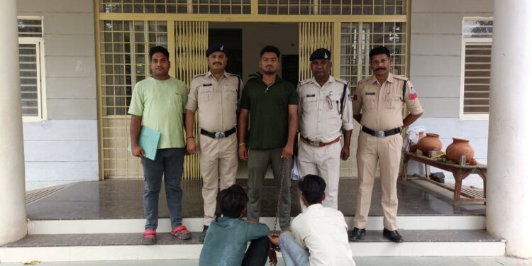रीठी पुलिस को मिली बड़ी सफलता,, चोरी के आरोपी पुलिस की गिरफ्त में,,,,