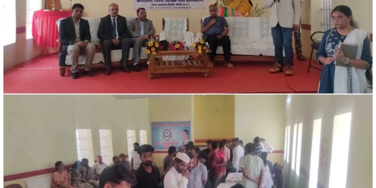 जिला जेल में आयोजित किया गया विशेष स्वास्थ्य परीक्षण शिविर सह विधिक सहायता शिविर