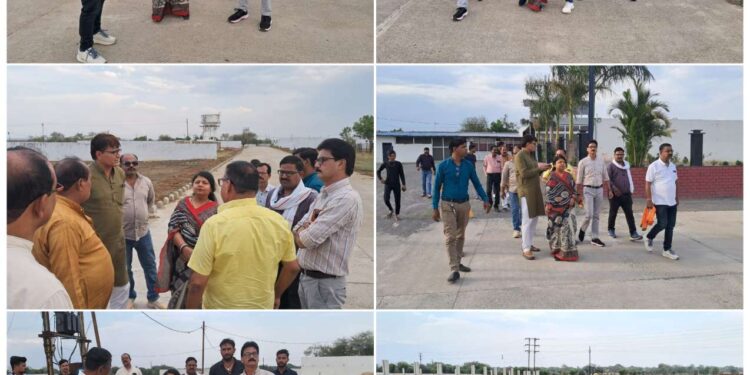 *अवैध कॉलोनी निर्माण की शिकायतों को लेकर महापौर श्रीमती सूरी एक्शन मोड में*  *अमीरगंज में निर्मित हो रही अवैध कॉलोनी की शिकायत को त्वरित संज्ञान में लेकर निगम के अधिकारियों के साथ किया मौका निरीक्षण*  *अधिकारियों को दिए विधिसंगत कार्यवाही के निर्देश*