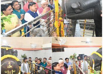 मुख्यमंत्री डॉ यादव ने किये भगवान विष्णु वराह के दर्शन.