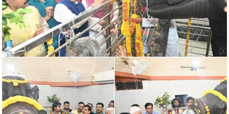 मुख्यमंत्री डॉ यादव ने किये भगवान विष्णु वराह के दर्शन.