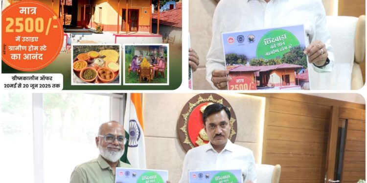 *छिंदवाड़ा-पांढुर्णा के पर्यटकों को एक माह तक किफायती दामों में मिलेगा होम स्टे*  *ग्रीष्मकालीन ऑफर के पोस्टर का कलेक्टर श्री शीलेंद्र सिंह ने किया विमोचन*