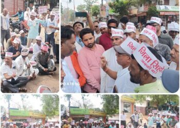 जिला बनाने का वादा याद दिलाने विधायक कार्यालय में बजाया घंटा- थाली  विधायक ने मुख्यमंत्री को जिला के लिए शाम तक पत्र लिखने का वादा किया