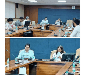 पंचायत एवं ग्रामीण विकास विभाग की प्रमुख सचिव श्रीमती दीपाली रस्तोगी एवं मनरेगा आयुक्त-संचालक वाटरशेड मिशन श्री अवि प्रसाद से विकास भवन, भोपाल में आज महाराष्ट्र सरकार से आए अधिकारियों के 6 सदस्यीय दल ने मुलाकात की।