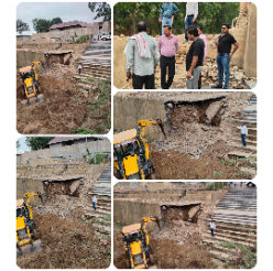 *ग्राम खिरहनी स्थित रपटा नाला का प्रवाह बाधित करने वाले निर्माण कार्य को हटाने की कार्यवाही शुरू*