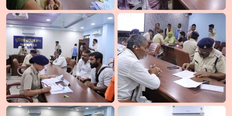 जन शिकायतों को प्राथमिकता के आधार पर निराकरण कराए जाने के क्रम में कटनी पुलिस के वरिष्ठ अधिकारियों द्वारा पुलिस कंट्रोल रूम  स्थित सभागार में उपस्थित रहकर की जा रही हैं जनसुनवाई ।