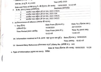 फर्जी बीपीएल कार्ड बनाने के मामले में थाने में दर्ज कराई गई एफआईआर.