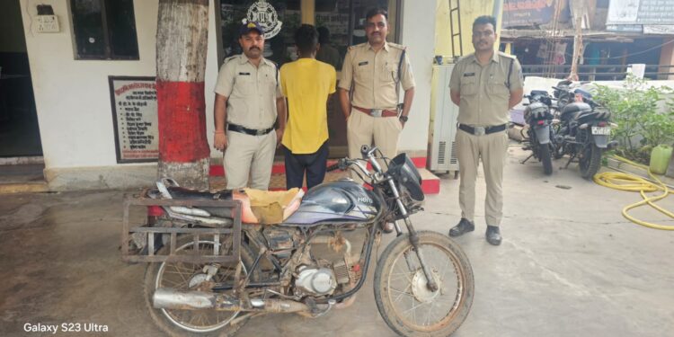 चौकी बस स्टेण्ड द्वारा चोरी गई मोटरसाईकिल को 24 घण्टे के अंदर बरामद करने में पाई सफलता