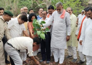 *नदियों के उदगमों को संरक्षित करें, इनमें होती है भरपूर ऊर्जा*   *पंचायत एवं ग्रामीण विकास मंत्री श्री पटेल ने अजनाल नदी के उद्गम स्थल पर पूजा अर्चना की और पौधे लगाए*