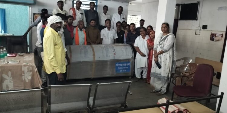 रीठी सरकारी अस्पताल को प्रदप्त हुआ डेड बॉडी फ्रिजर,,,