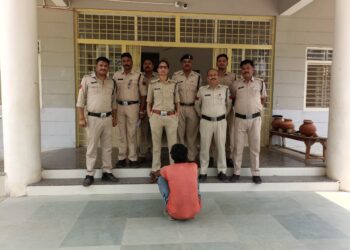 गांजे के पौधे लगे पाए जाने पर आरोपी को किया गिरफतार,, गाँव से दूर घर की बाड़ी में लगा रखा था गाँजे की फसल