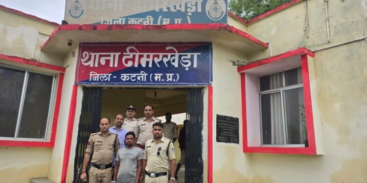 ढीमरखेडा पुलिस द्वारा न्यायालय परिसर से अभिरक्षा से फरार आरोपी को चंद घंटो में किया गिरफ्तार*