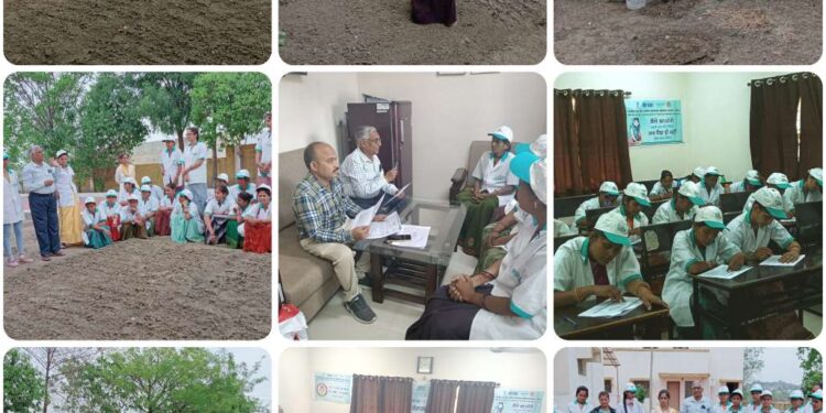 सब्जी उत्पादन एवं नर्सरी प्रबंधन प्रशिक्षण परीक्षा संपन्न।
