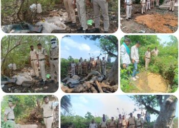 कलेक्टर अजय देव शर्मा के आदेशानुसार एवं जिला आबकारी अधिकारी अजीत इक्का के मार्गदर्शन में जिला पांढुरना के आबकारी एवं पुलिस बल के द्वारा संयुक्त