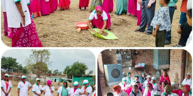 महिलाओं को मिट्टी परीक्षण एवं जीवामृत खाद निर्माण का प्रशिक्षण दिया गया।