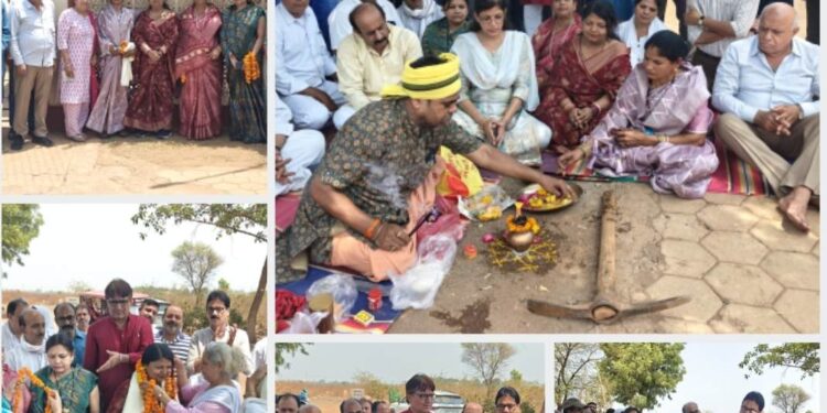 *महाराणा प्रताप वार्ड में 16 लाख की लागत से बहुप्रतिक्षित सड़क के डामरीकरण कार्य का भूमिपूजन संपन्न* *राधास्वामी सत्संग भवन पहुंच मार्ग में डामरीकरण से सुगम होगा आवागमन*