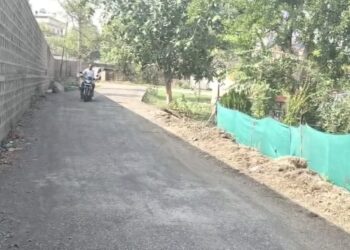*कॉलोनाइजर ने आदिवासी संग्रहालय की बाउंड्री बाल को तोड़कर बना दी कालोनी में जाने के लिए पक्की सड़क…*  *आदिवासी संग्रहालय की जमीन पर कॉलोनाइजर का कब्जा…..*