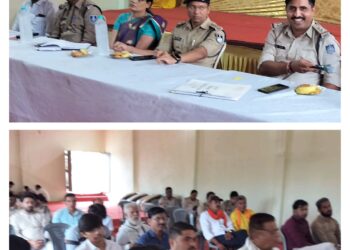 कालापीपल थाने पर शांति समिति की बैठक आयोजित…।  पाकिस्तानी,झंडे जुलूस में ना लहराएं नहीं तो होगी कार्यवाही:-एसडीओपी निमेष देशमुख