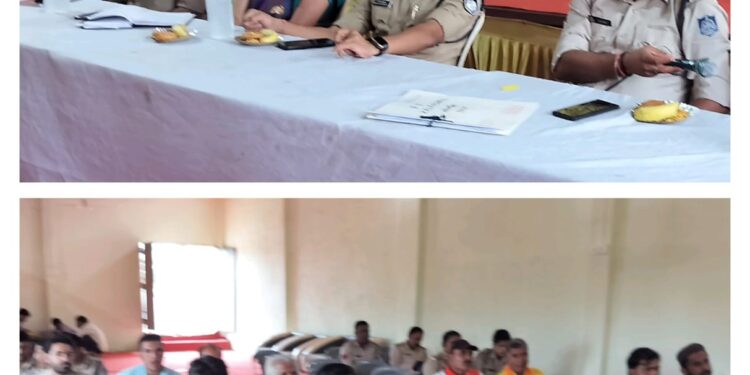 कालापीपल थाने पर शांति समिति की बैठक आयोजित…।  पाकिस्तानी,झंडे जुलूस में ना लहराएं नहीं तो होगी कार्यवाही:-एसडीओपी निमेष देशमुख