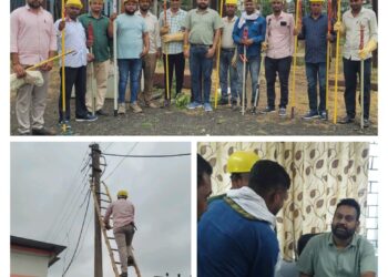 कालापीपल में बिजली कर्मचारियों के लिए सुरक्षा मॉक ड्रिलः-  सेफ्टी उपकरणों का प्रशिक्षण एवं बिजली कर्मियों को दुर्घटनाओं से बचने के टिप्स… सहायकयंत्री अंशुलसिंह तोमर….।