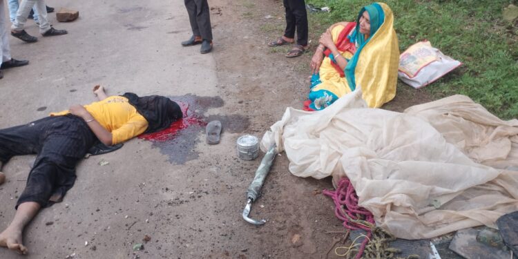 सिलौंडी कुंडम रोड में आटो की टक्कर से एक युवती की मौत ,एक महिला घायल