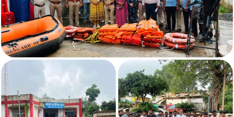 *बाढ़ आपदा की आशंका के मद्देनज़र एसडीआरएफ एवं पुलिस द्वारा बचाव प्रशिक्षण कार्यक्रम आयोजित*