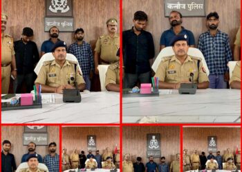 *थाना कोतवाली कन्नौज पुलिस द्वारा 01 शातिर गांजा तस्कर को किया गिरफ्तार, कब्जे से 06 किलो 185 ग्राम नाजायज गांजा बरामद।*
