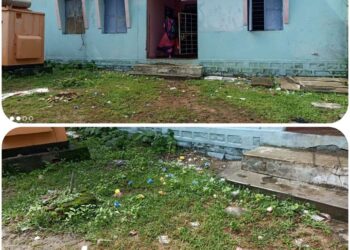 स्वच्छता को मुंह चिढ़ा रहा,, महिला बाल विकास परियोजना कार्यालय रीठी,,