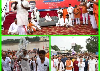 संस्‍कार कांवड़ यात्रा में शामिल होकर गौरवांवित महसूस हुआ-मंत्री श्री पटेल