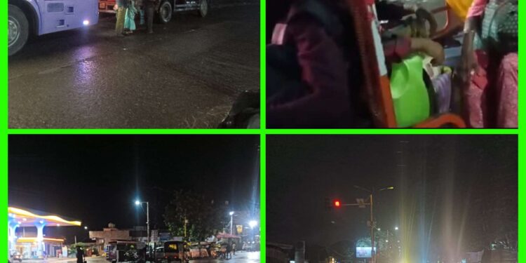 *💥बारिश के मौसम में नागपुर की और यात्रा करने वाले बस यात्रियों व मरीजों के लिए बनी मुसीबत💥*
