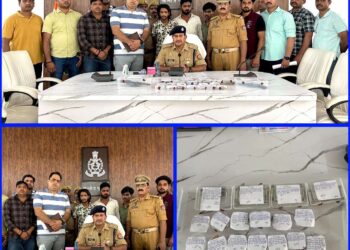 *थाना गुरसहायगंज पुलिस, एसओजी व सर्विलांस की संयुक्त टीम द्वारा थाना गुरसहायगंज क्षेत्रान्तर्गत चोरी करने वाले अन्तर्जनपदीय गैंग के 03 शातिर चोरों को चोरी किये गये आभूषण ( कीमत करीब 03 लाख रूपये ) व कुल 35,000 रुपये नगद तथा 02 अदद तमन्चा नाजायज 315 बोर व 02 कारतूस नाजायज 315
