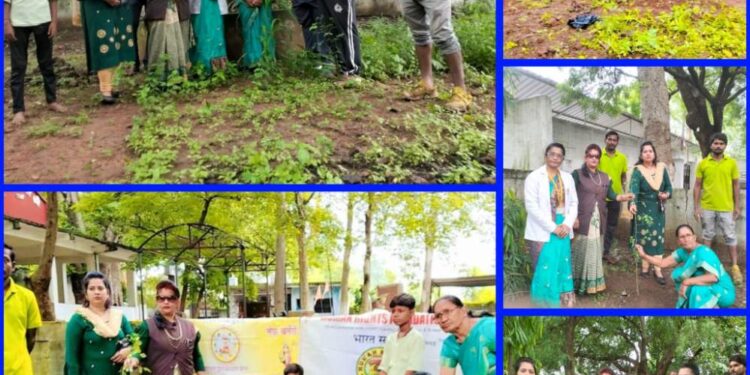 *एक पेड़ वीर जांबाज सपूतों के नाम विजय कारगिल शौर्य दिवस पर समाजसेवी व अधिवक्ता रेखा अंजू तिवारी के नेतृत्व पर कटनी मुक्तिधाम मे पौधारोपण कार्य आयोजित किया*…
