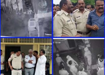 डकेतो ने हथियार सहित सराफा व्यापारी के घर पर किया हमला,सीसी टीवी मैं हुए कैद,,
