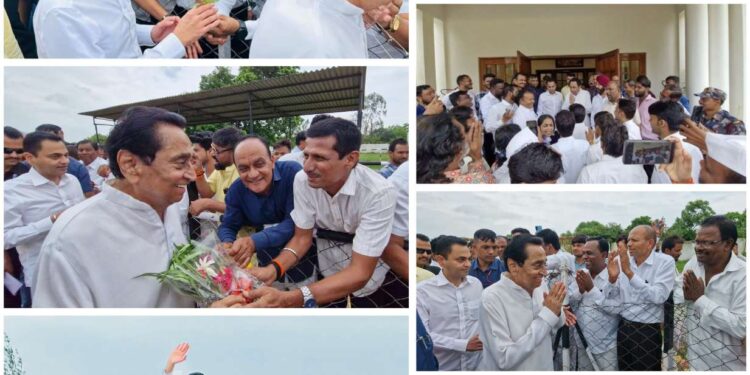 *छिंदवाड़ा पहुंचे कमलनाथ, बोले– प्रदेश में खाद संकट गहराया, आदिवासी ज़मीनों पर हो रहा कब्जा*