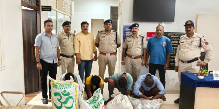 थाना एनकेजे पुलिस द्वारा की गई बड़ी कार्यवाही