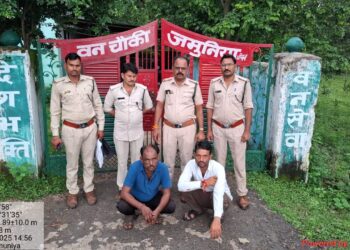 चीतल के शिकार के मामले में दो आरोपी गिरफ्तार, भेजे गए जेल अन्य फरार आरोपियों की तलाश जारी