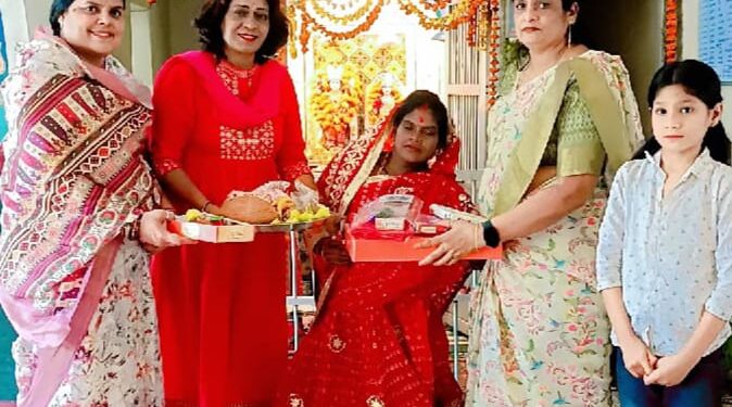 * मुस्कान ड्रीम्स फाउंडेशन के द्वारा विकलांग गर्भवती महिला की गोद भराई रस्म सत्य नारायण मंदिर में धूमधाम से हुई ————-