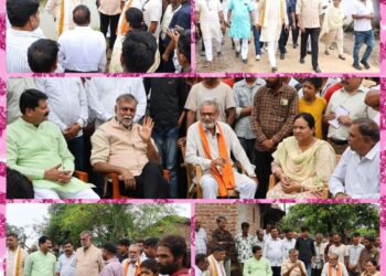 मंत्री प्रहलाद सिंह पटेल ने नरसिंहपुर विधानसभा क्षेत्र के अतिवर्षा व बाढ़ से प्रभावित क्षेत्रों का भ्रमण किया