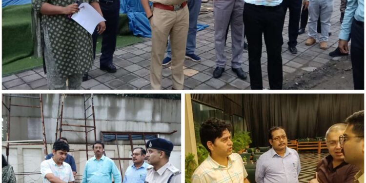 कलेक्टर श्री यादव और एस पी ने लिया माइनिंग कान्क्लेव स्थल का जायजा  अधिकारियों को दिए जरूरी दिशा-निर्देश