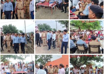 *जिलाधिकारी कन्नौज एवं पुलिस अधीक्षक कन्नौज द्वारा थाना तालग्राम क्षेत्रान्तर्गत जाहिरा देवी मंदिर, रोहिली मेला का निरीक्षण किया गया।*