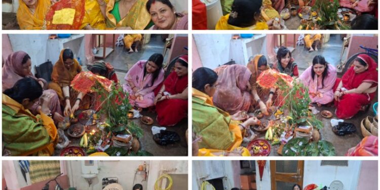 *पुत्र की लंबी उम्र के लिए माँ के किया व्रत* *हर्षोल्लास के साथ मनाया हलछट*
