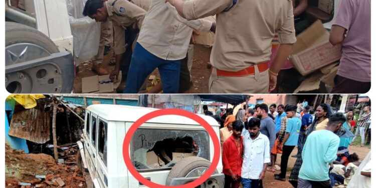 अवैध शराब का विरोध करने पर ग्रामीणों पर चढ़ाई बोलेरो – जिम्मेदारी तय करने से बचा तंत्र