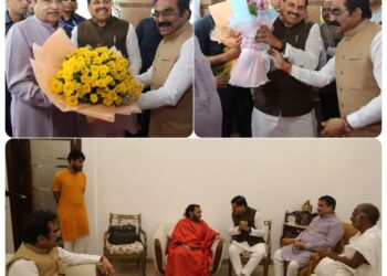 मदनमहल-दमोहनाका फ्लाई ओवर का लोकार्पण करने के लिए मध्य प्रदेश के मुख्यमंत्री डॉ. मोहन यादव और केंद्रीय मंत्री श्री नितिन गडकरी जबलपुर पहुंचे