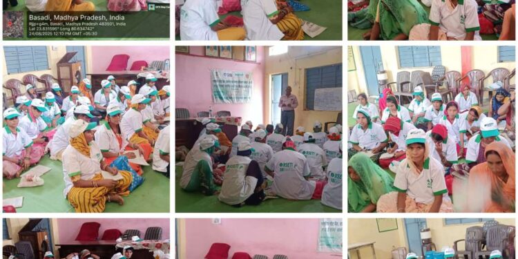 ग्राम बसाडी मैं जैविक सब्जी उत्पादन एवं नर्सरी प्रबंधन का प्रशिक्षण आयोजित।