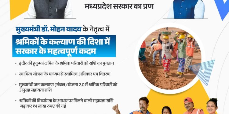 श्रमिकों के कल्याण की दिशा में मप्र सरकार के महत्वपूर्ण कदम