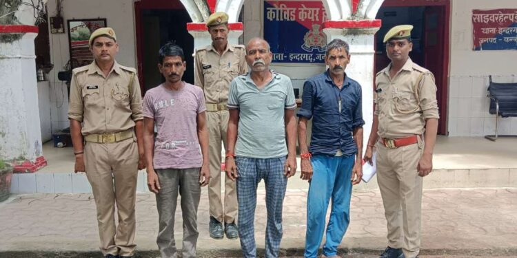 *थाना इन्दरगढ़ पुलिस टीम द्वारा 03 नफर वारण्टी को गिरफ्तार कर भेजा गया जेल ।*