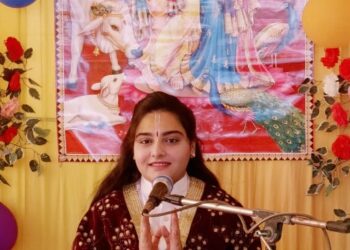 *श्रीमद् भागवत कथा के चतुर्थ दिवस नंदोत्सव पर हुआ भव्य आयोजन *श्रीमद् भागवत श्रीकृष्ण के मुख से निकली वाणी है और जब संकट में भगवत वाणी का श्रवण होता है तो संकट स्वत: टल जाते है* – – *किशोरी वैष्णवी गर्ग है*