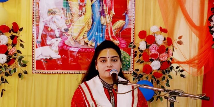 *श्रीकृष्ण और रुक्मिणी विवाह के प्रसंग में बड़े ही धूमधाम से मनाया गया** *जो भक्त कृष्ण रुक्मणी विवाह उत्सव में शामिल होते हैं उनकी वैवाहिक समस्या समाप्त होती हैं – किशोरी वैष्णवी गर्ग*